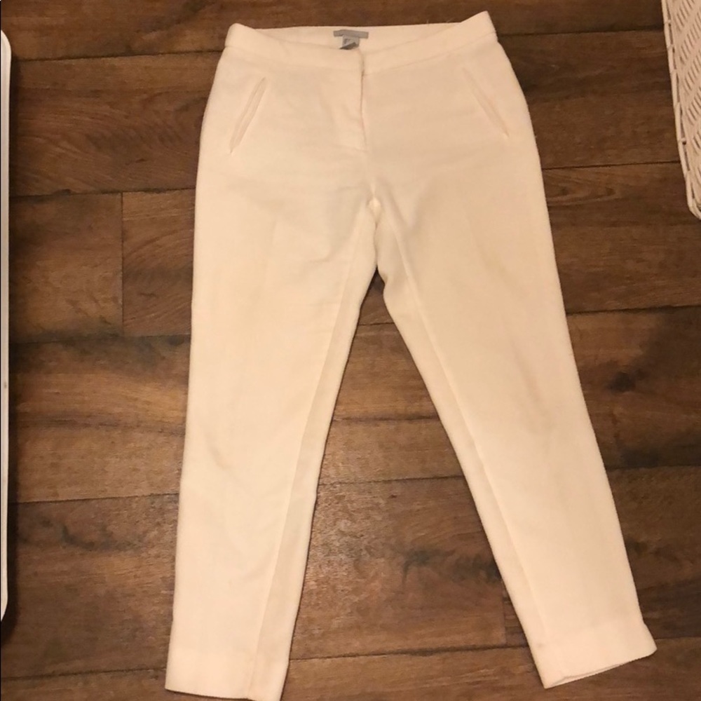 H&M white ankle pants. Size 4